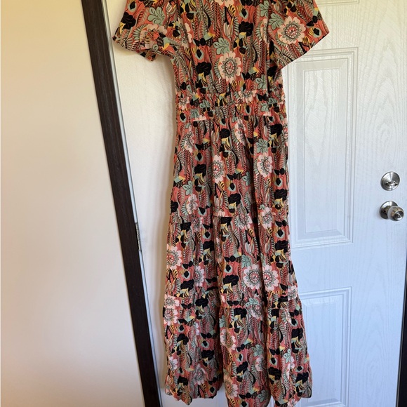 Anthropologie Somerset tiered maxi dress pink floral - S - Picture 6 of 6